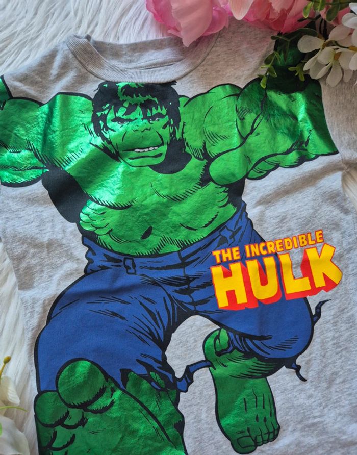 T-shirt Hulk H&M 3-4 ans garçon Marvel - photo numéro 3