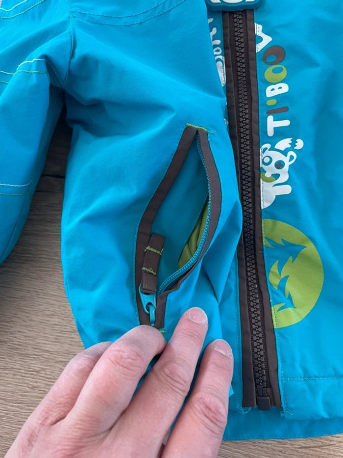 Ensemble salopette+manteau+moufles ski 3 ans - photo numéro 9