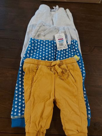 Lot 4 pantalon jogging bébé 3 mois