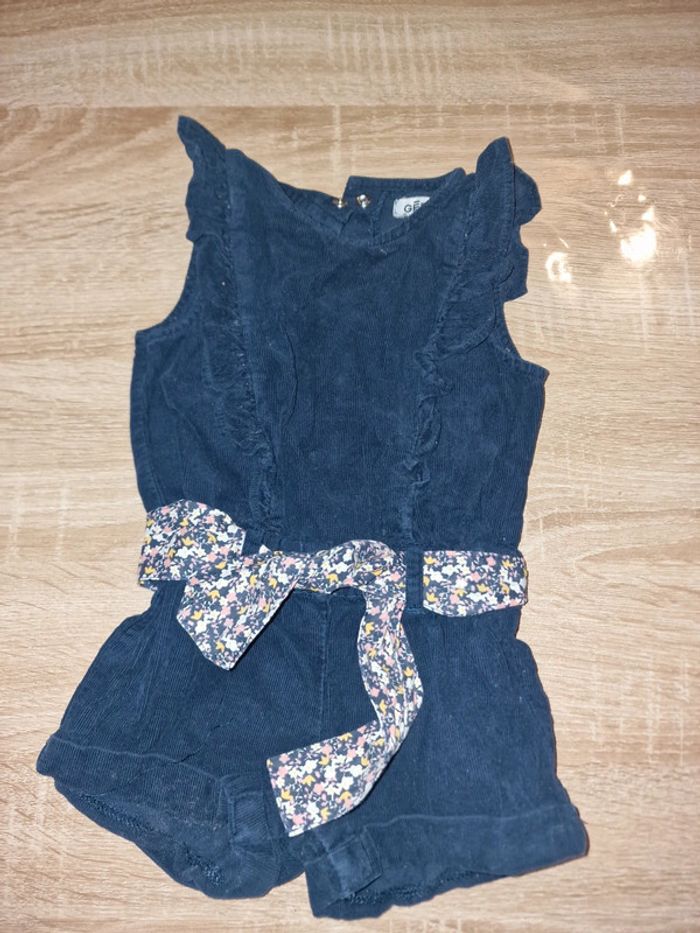 Combi velours 9 mois