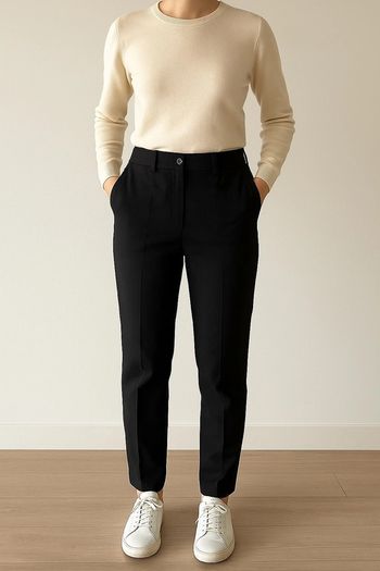 Pantalon noir Pablo taille 40 – fluide & ajusté