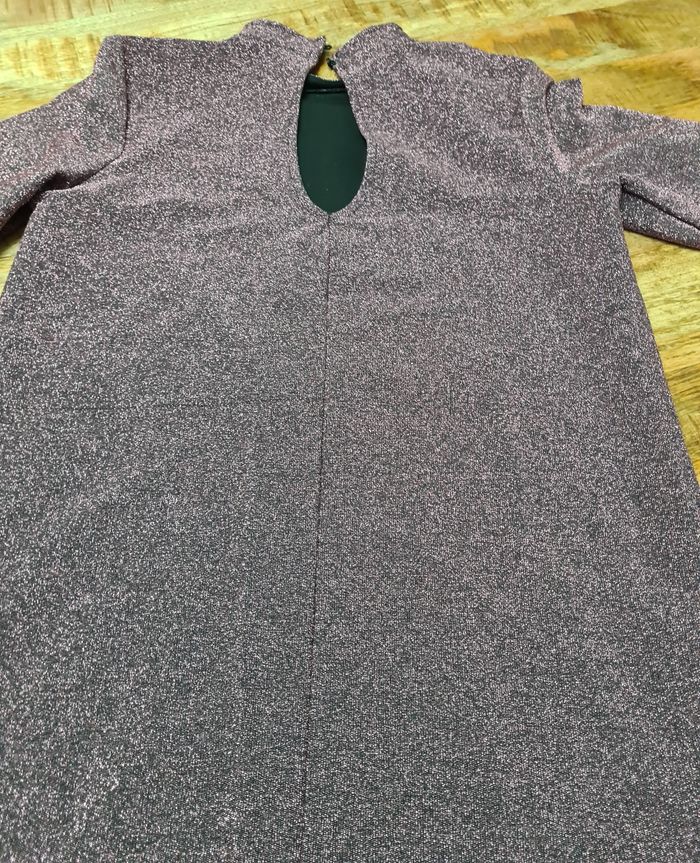 Magnifique robe paillette aubergine Promod taille 40 - photo numéro 2