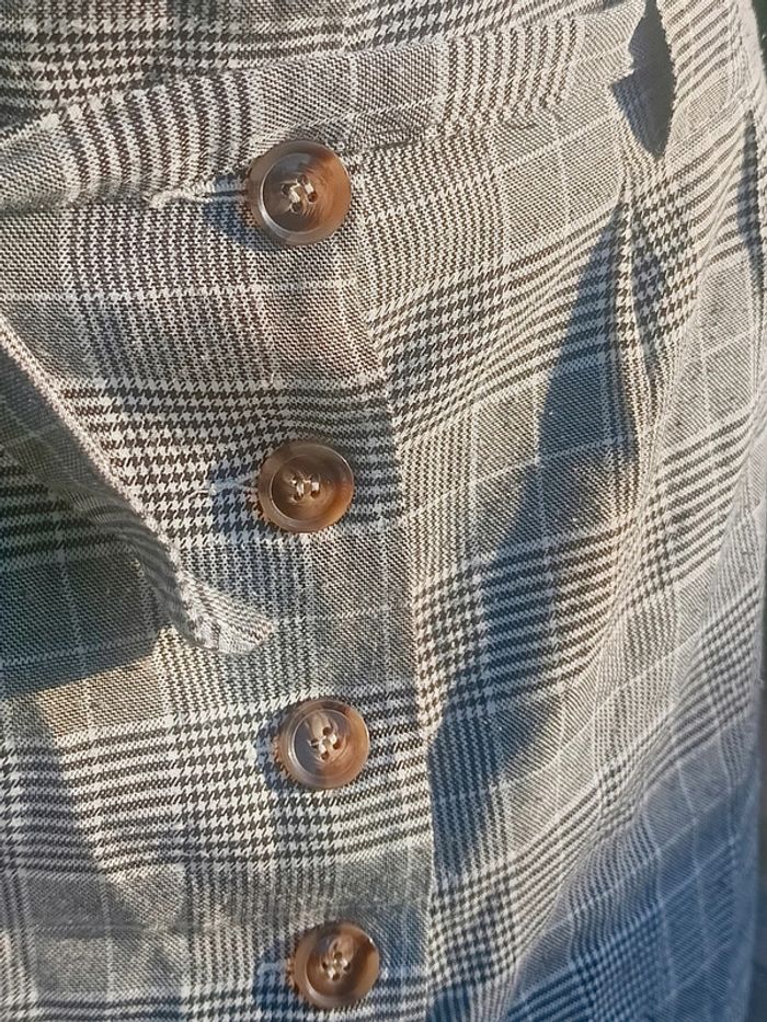 Mini jupe grise à carreaux Pimkie taille S - photo numéro 2