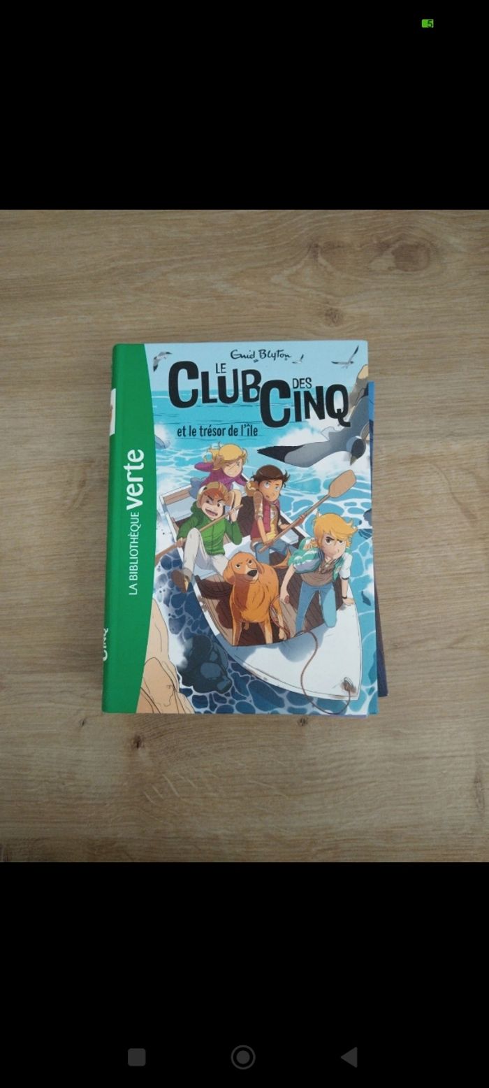 Lot 3 livres le club des cinq bibliothèque verte - photo numéro 1