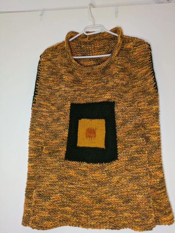 Grand pull sans manches fait main XL - photo numéro 3