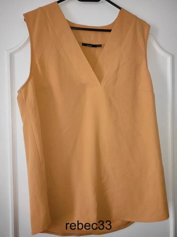 Blouse haut Débardeur jaune moutarde Kiabi