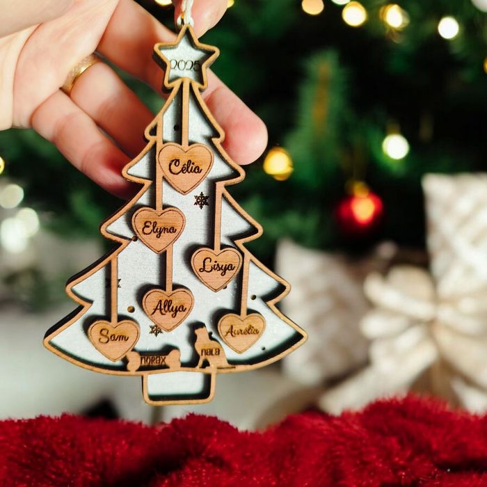 Boules de Noël personnalisées Famille