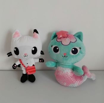 PANDY PATTES et MARINE Peluches Gabby Chat 25 cm 🧜‍♀️🐱