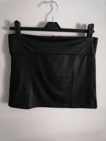Bustier Dos nu noir, zip au dos, L-Mex30