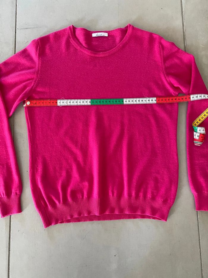 Pull en laine Sweet De Mazo framboise fuchsia taille XS / S - photo numéro 9