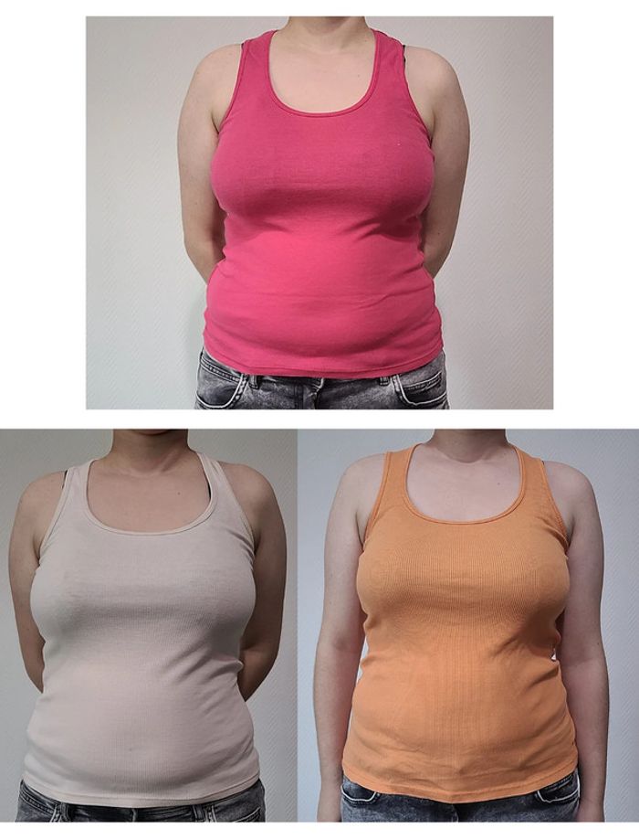 Lot de 3 Débardeurs été