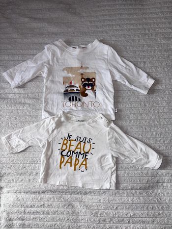 Lot maillot manche longue