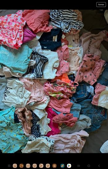 Lot vêtements fille mi saison 9-12mois