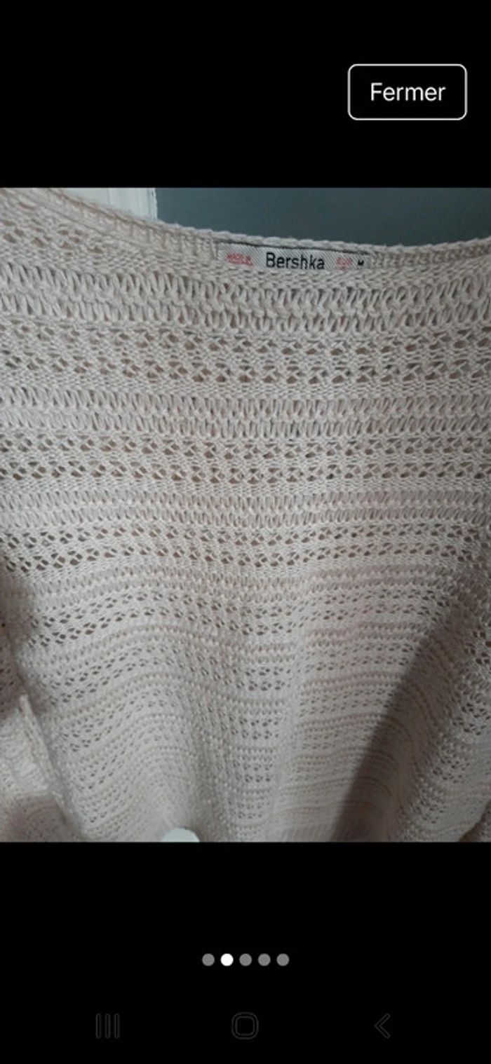 Pull ajouré beige 38 - photo numéro 4
