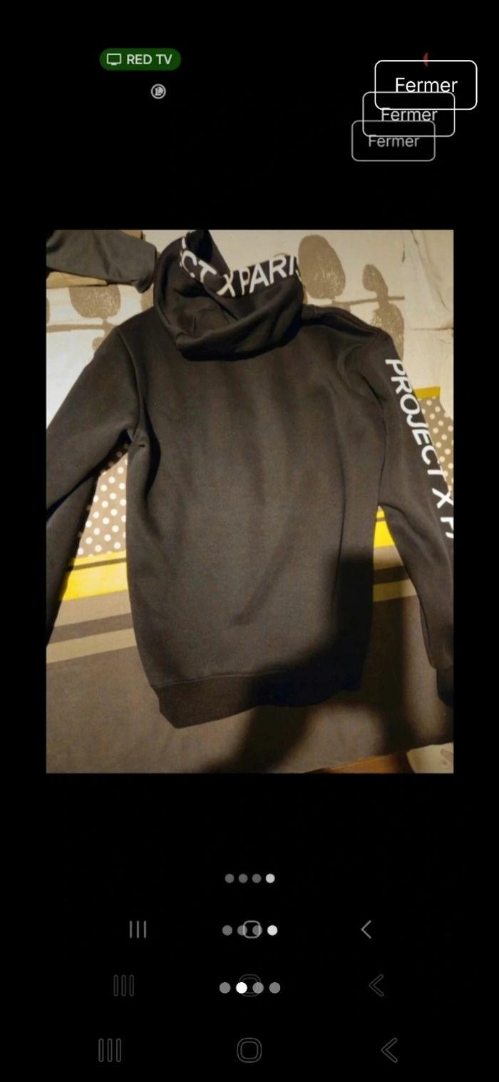 Sweat à capuche noir homme Project X Paris taille M - photo numéro 2