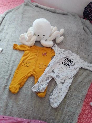 Lot de 2 pyjamas 3 mois grenouillères