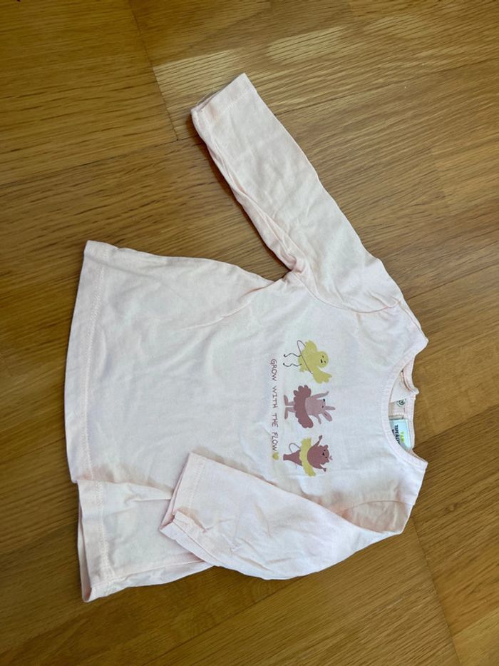 T-shirt manches longues Tape à l’œil fille taille 9 mois