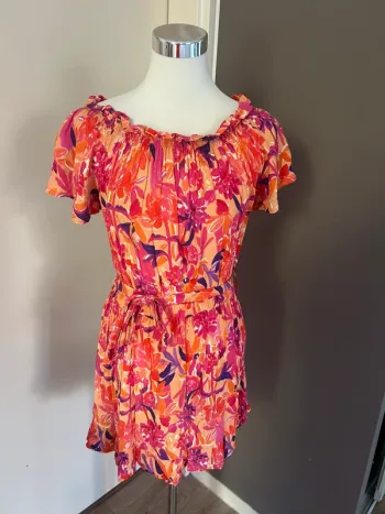 Opullence robe été courte imprimée multicolore taille 38 /M