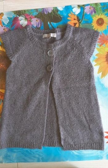 gilet 6 ans sans manche - mauve - Marque Lisa Rose