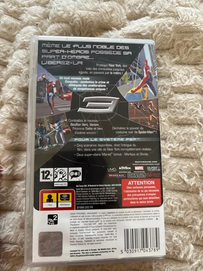 Jeu Spiderman PSP - photo numéro 2