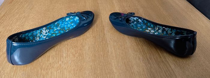 🌸 Ballerines vernis - Marine - Tissaia - P38 🌸 - photo numéro 4