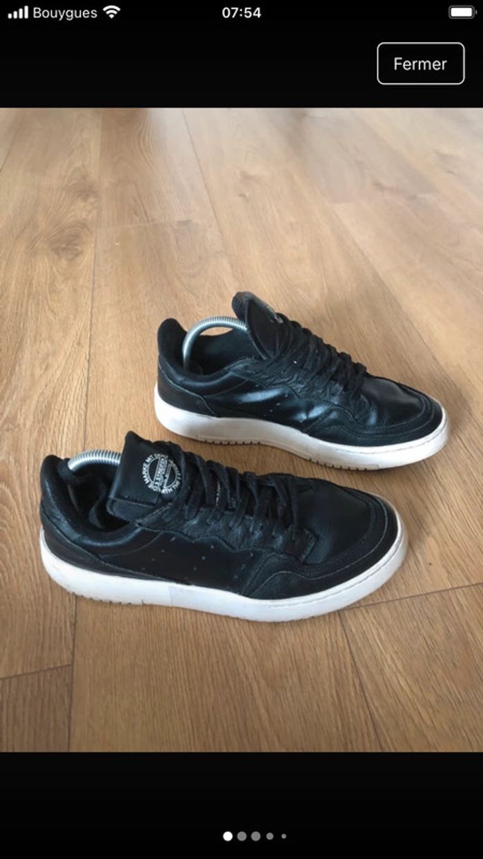 Baskets homme en cuir Adidas - photo numéro 5