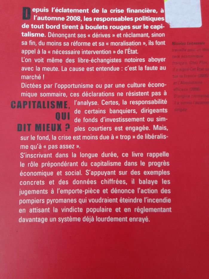 Nicolas Lecaussin - Au secours ils veulent la peau du capitalisme - photo numéro 3