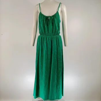 Robe longue verte ajourée dos - CMT Atelier - taille 38 - A128