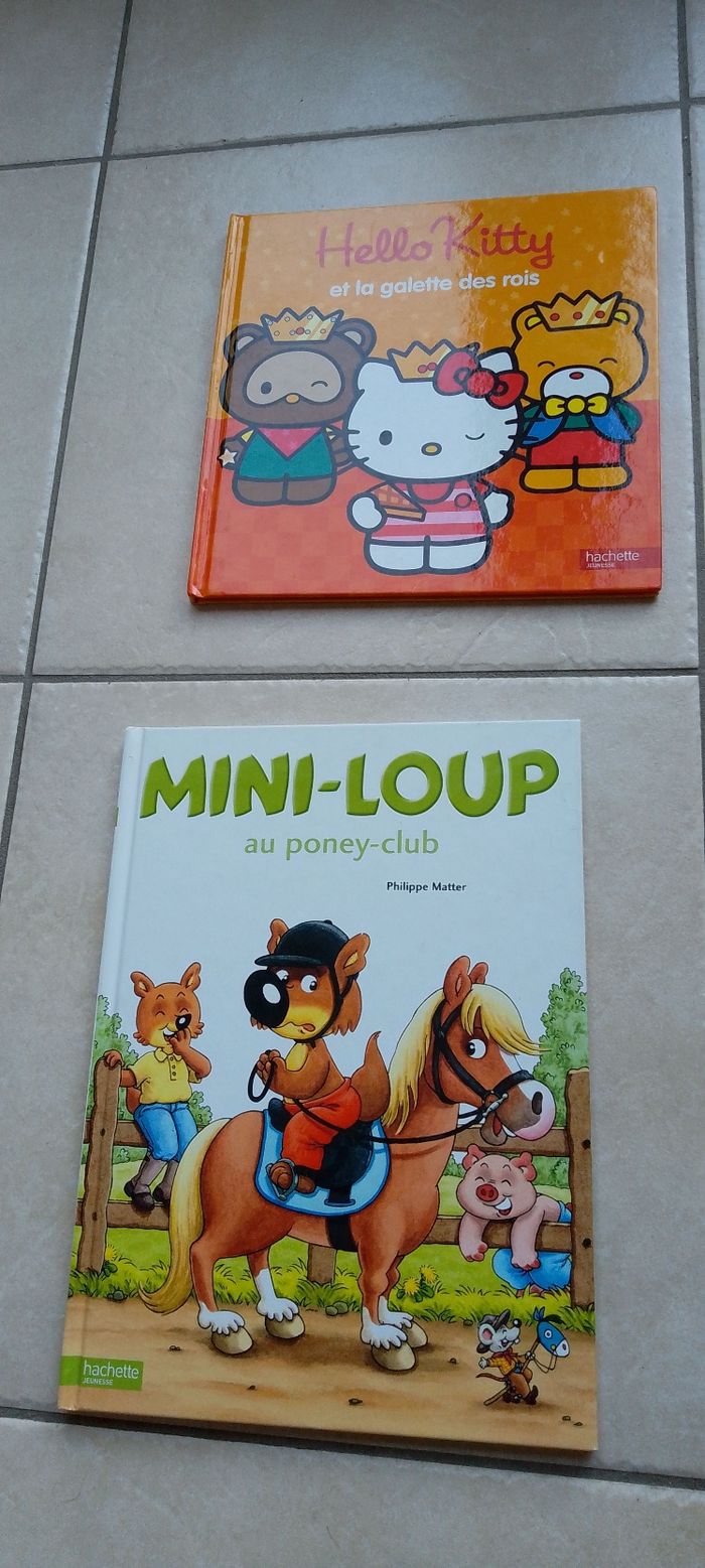 Lot de 4 livres enfants, mini loup, samy,hello Kitty, lapin blanc très bon état. - photo numéro 5