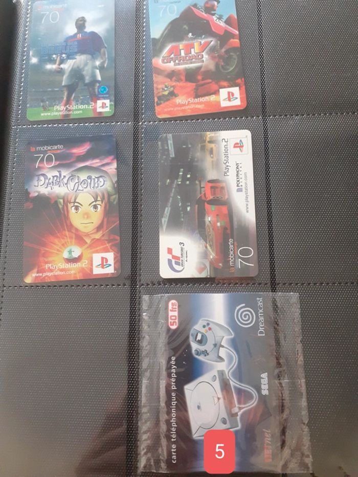 Lot cartes sony playstation 1, 2, sega dreamcast - photo numéro 2