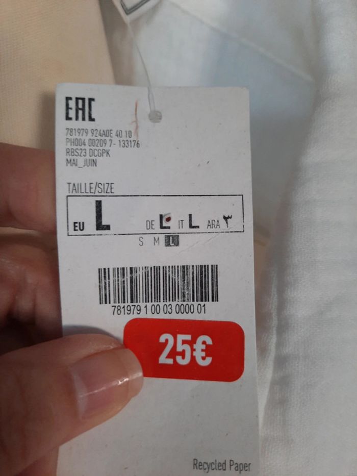 Robe gaze de coton blanche 40 Pimkie #lora11femme40 - photo numéro 6