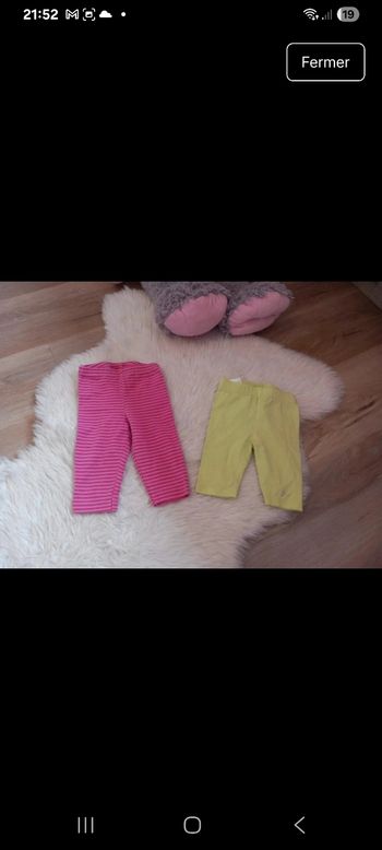 2x leggings 12 mois 