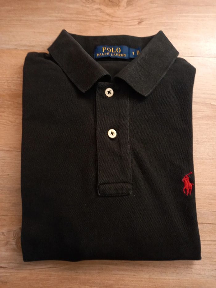 Polo noir Ralph Lauren manche courte S