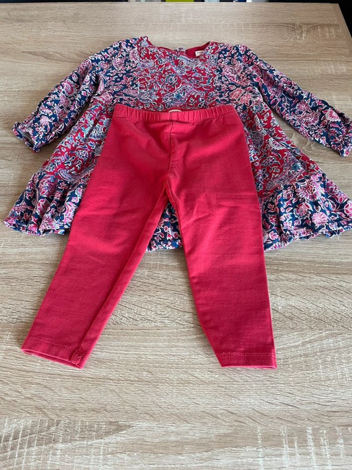 Robe +legging 2 ans du pareil au même - photo numéro 4