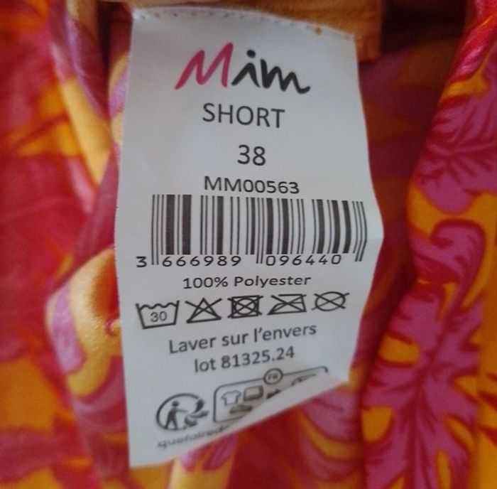 Short avec ceinture taille 38 - Mim - 100% polyester - photo numéro 9