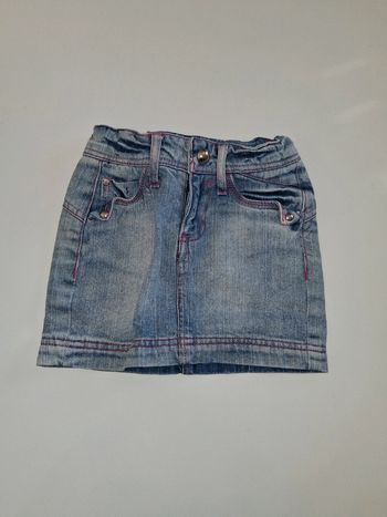 Jupe en jean avec détails rose fuschia Denim Co