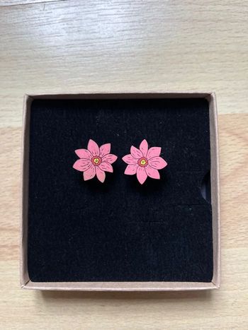 Boucles d’oreilles fleurs atelier Jode