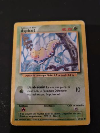 Carte pokemon aspicot