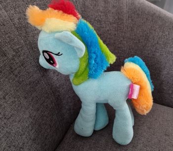 Jouet: peluche "My  little pony" bleue de 30 cm