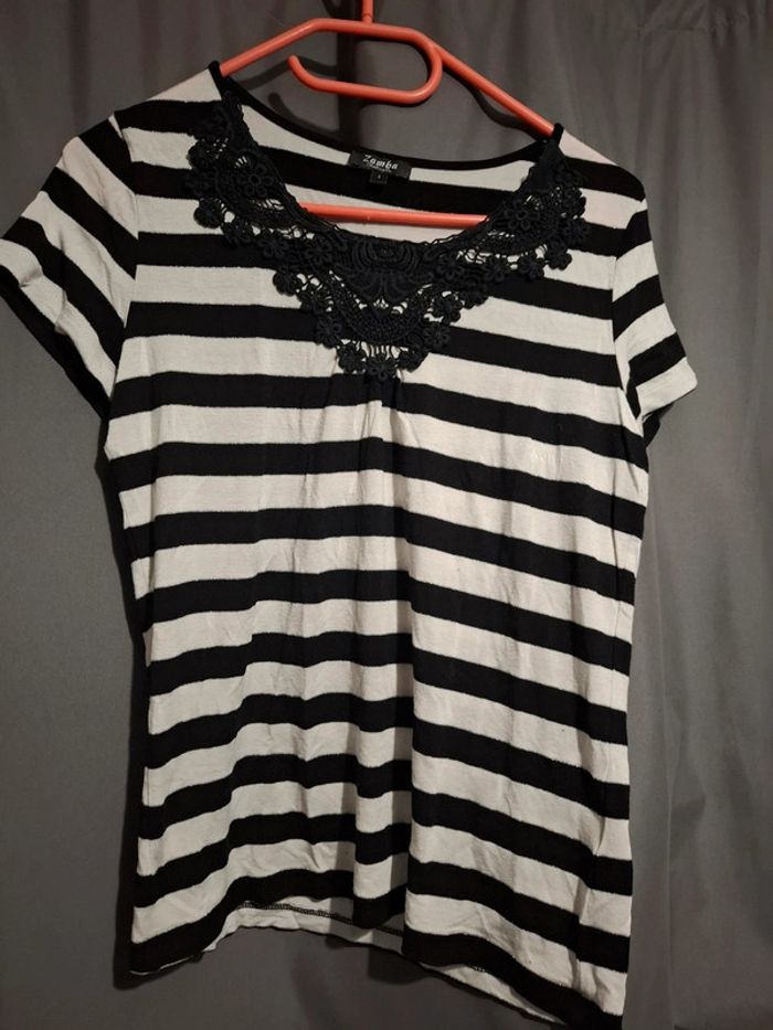 T shirt zebré taille 2