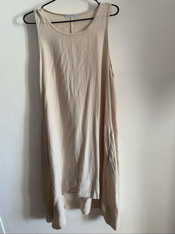 Robe longue beige T-unique (mais va du 36 au 40)