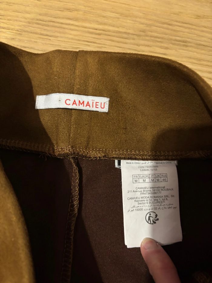 Legging suédine Camaïeu M - photo numéro 4