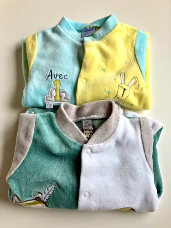 Lot de 2 grenouillères bébé