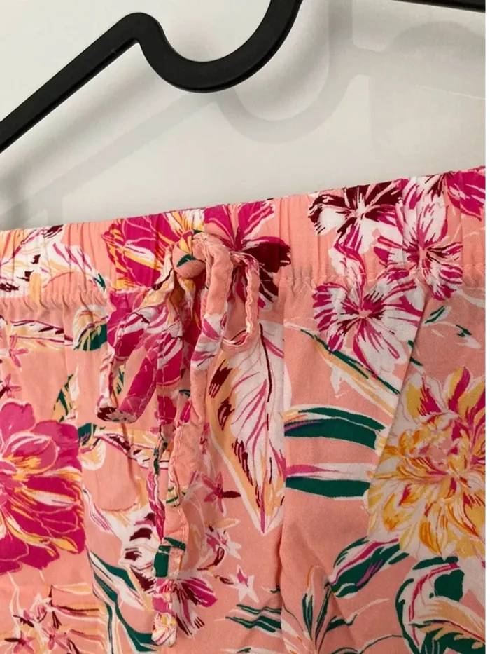 Short pyjama rose à fleurs - photo numéro 3