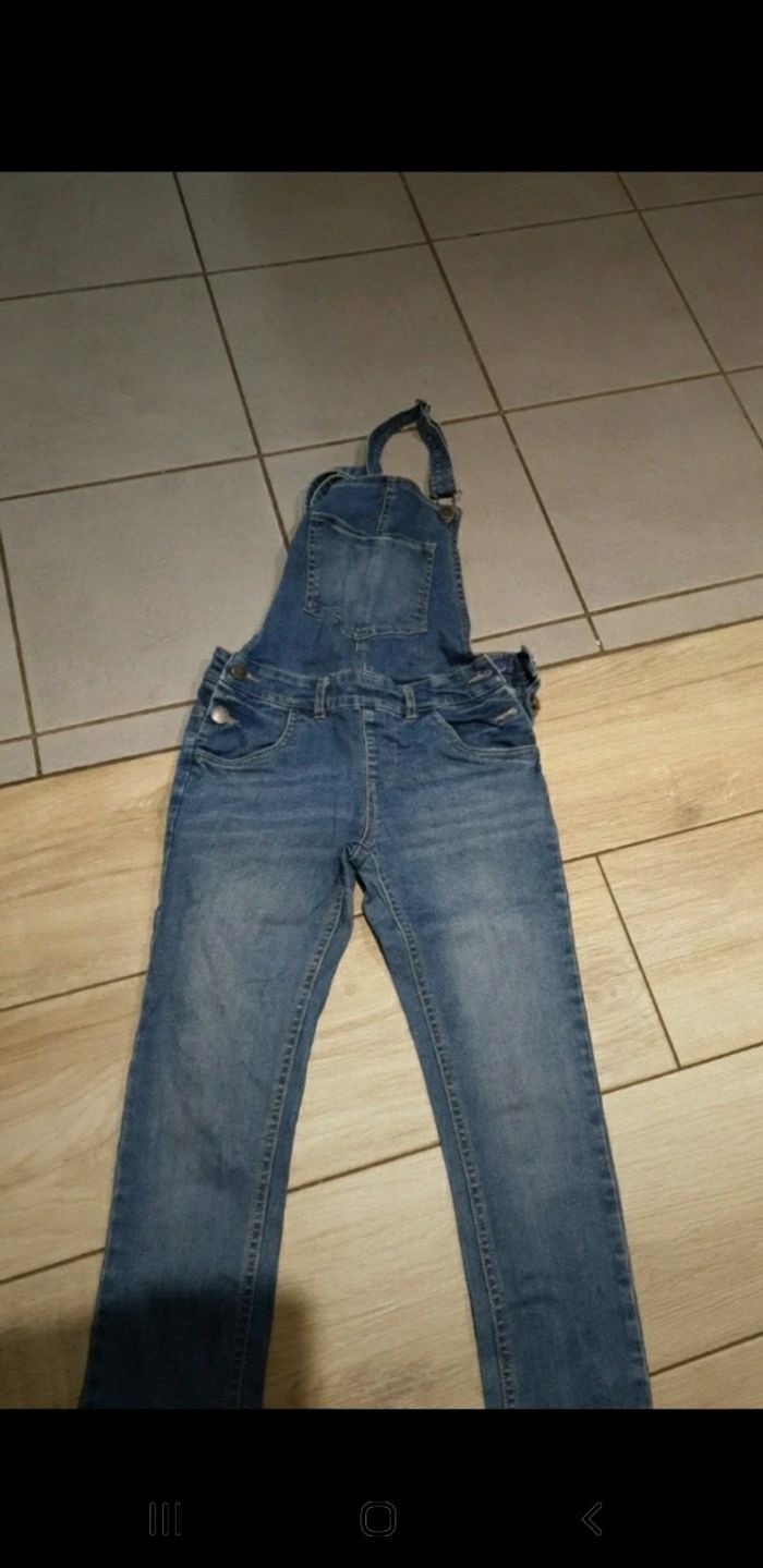 Salopette jeans fille Kiabi 12 ans - photo numéro 2