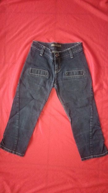 Pantacourt en jean coupe regular taille basse