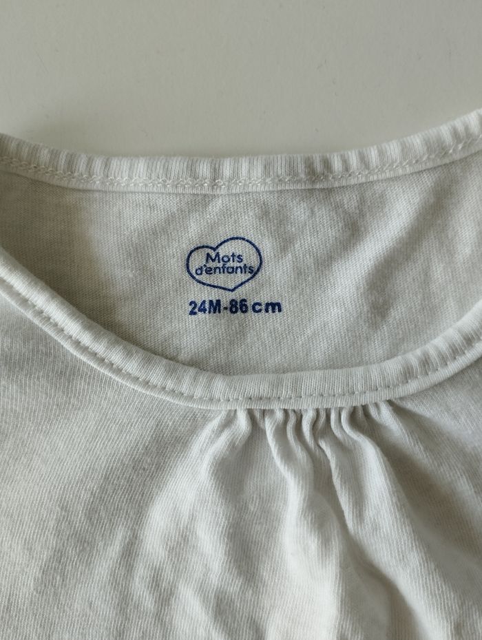 Tee shirt manches longues fille 24 mois - photo numéro 4