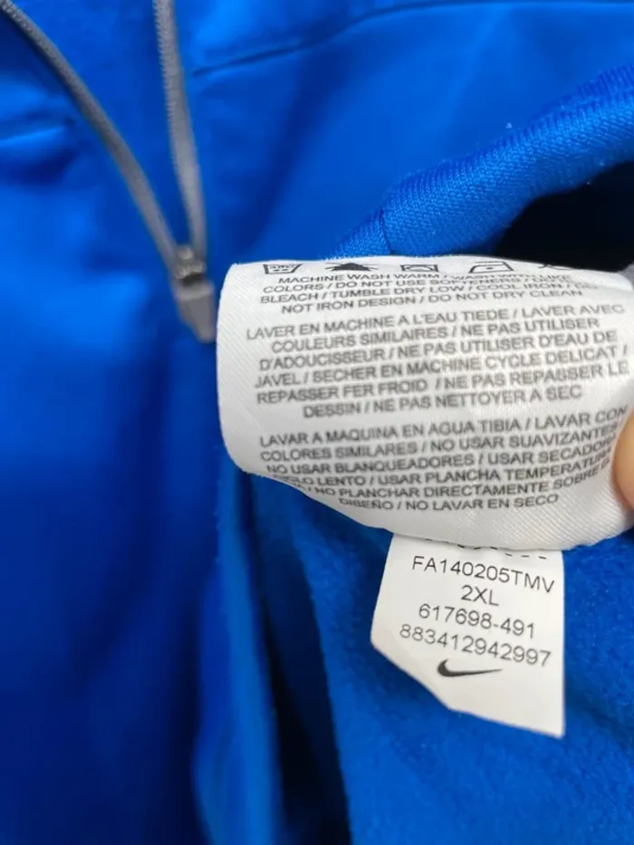 Nike Golf Tour Performance Therma-Fit Blue Pullover 1/4 Zip Athletic Jacket Mens Size XXL - photo numéro 8