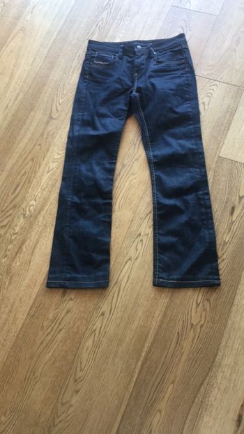 Jean droit taille haute