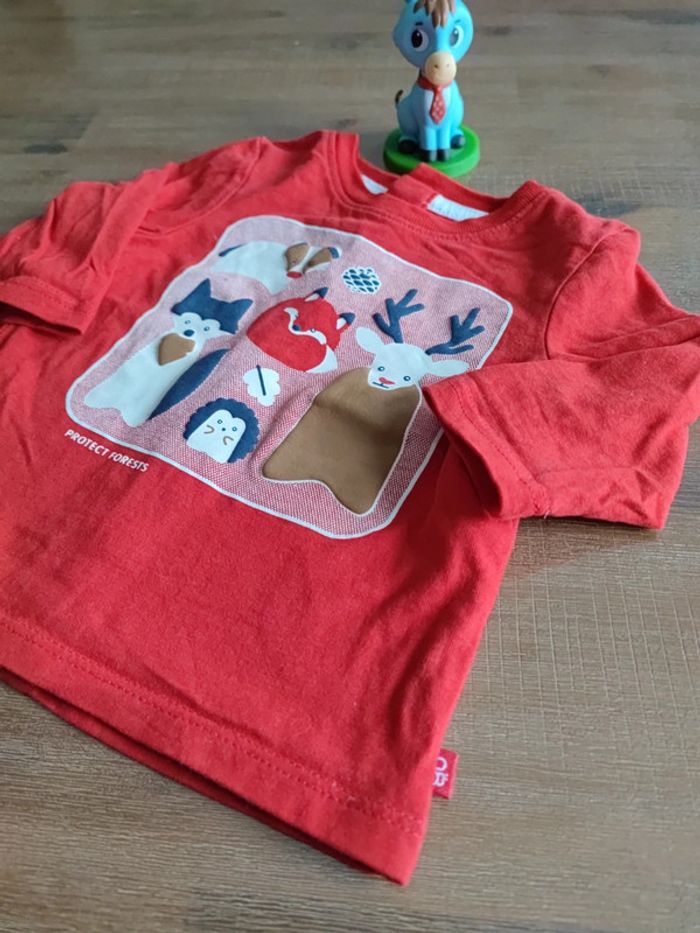 Tee-shirt manches longues rouges - photo numéro 3